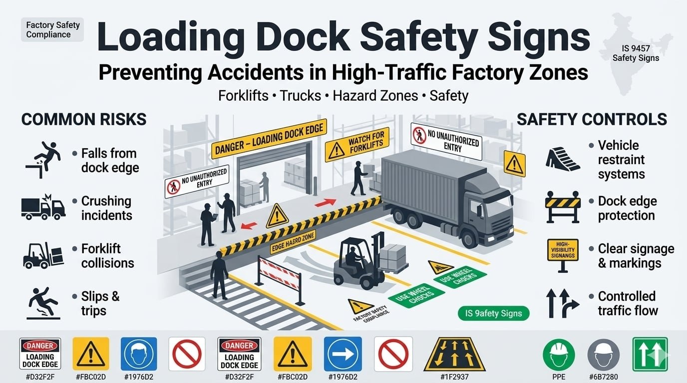 Loading Dock Safety Signs: Preventing Accidents in India's Busiest Factory Zones