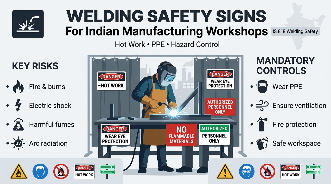 Welding Safety Signs for Indian Manufacturing Workshops