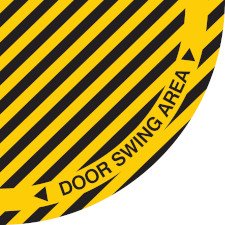 Floor Safety Sign - DOOR SWING AREA