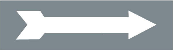 Gray/White Arrow Label