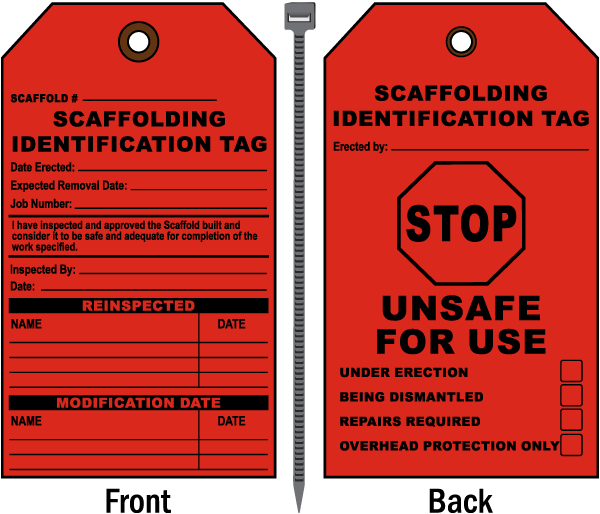 Stop Unsafe For Use Scaffold Tag