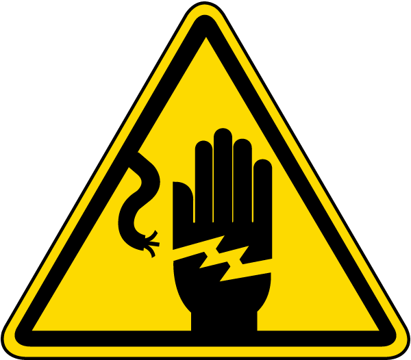 Electrical Shock Warning Label