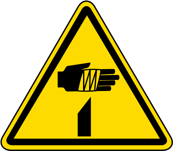 Sharp Element Warning Label