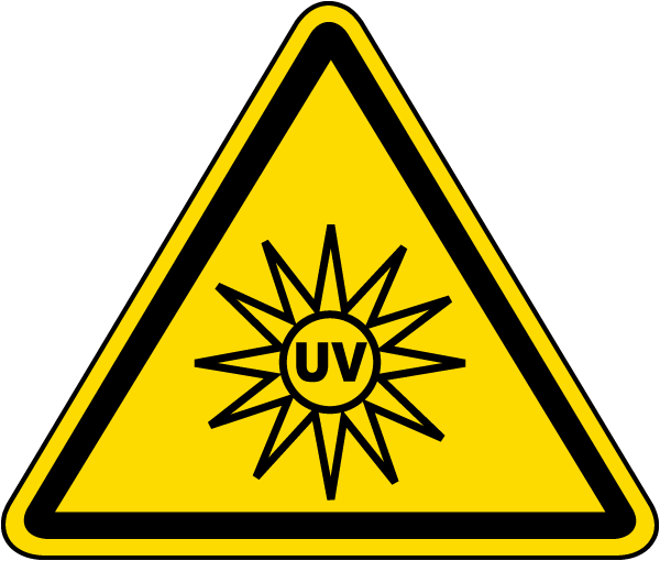UV Light Hazard Warning Label