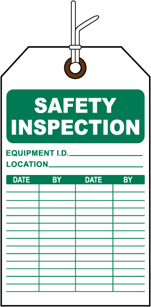 Safety Inspection Tag