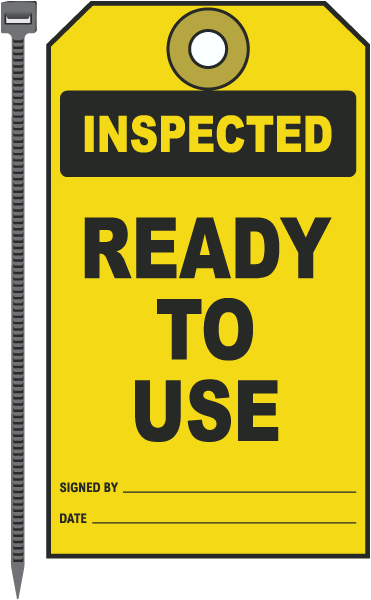 Inspected Ready To Use Tag