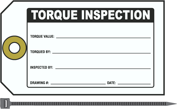 Torque Inspection Tag