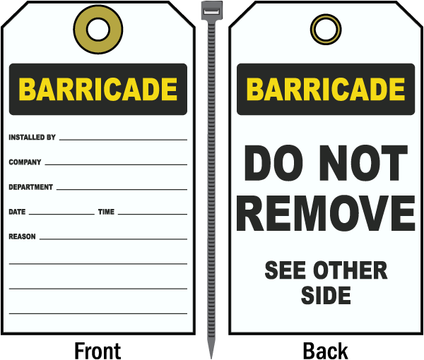 Barricade Installed By Tag