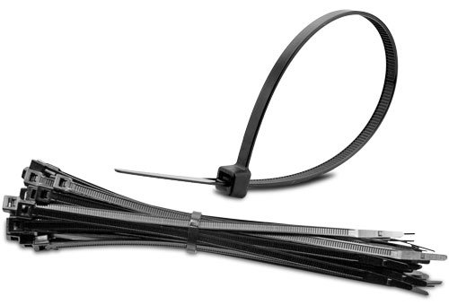 7.5? Black UV Resistant Cable Tie - 50 lb Tensile Strength