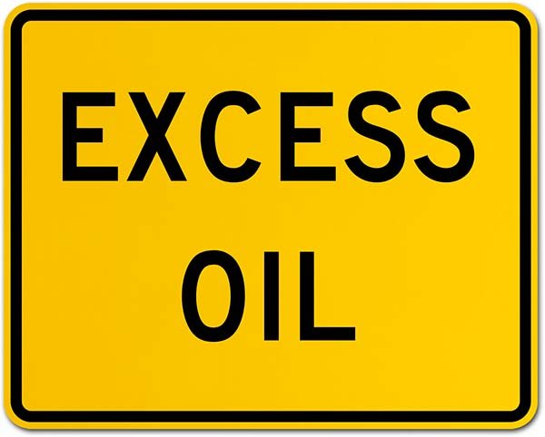 Excess Oil Sign