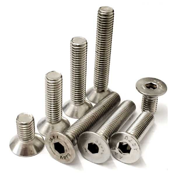Socket Head Countersunk (CSK) Screws – SS 304 (A2-70)